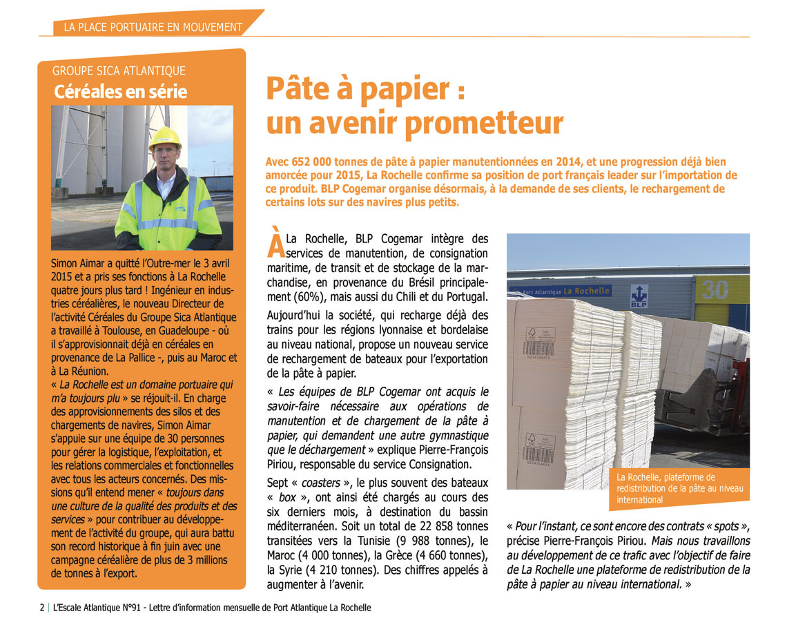 Port Atlantique Rapport Activité 2014