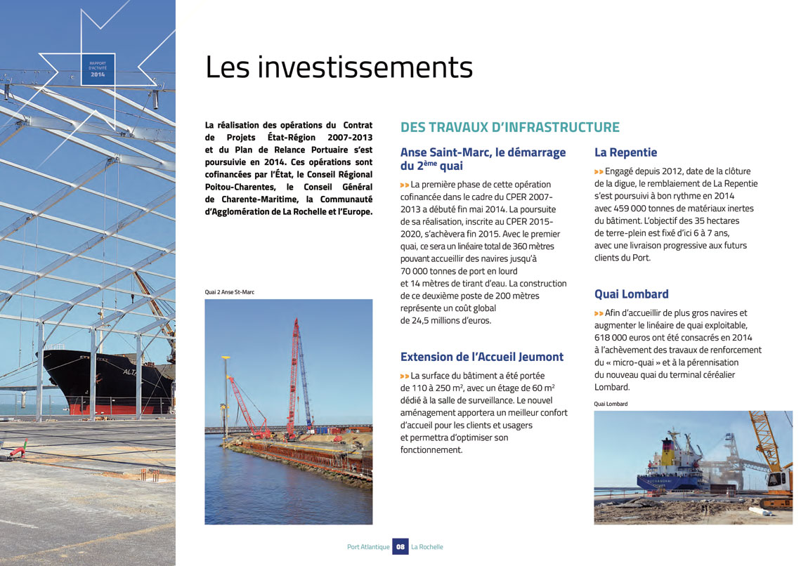 Port Atlantique Rapport Activité 2014